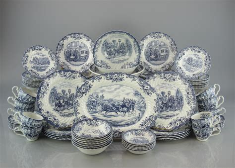 johnson brothers china coaching scenes 68 piece